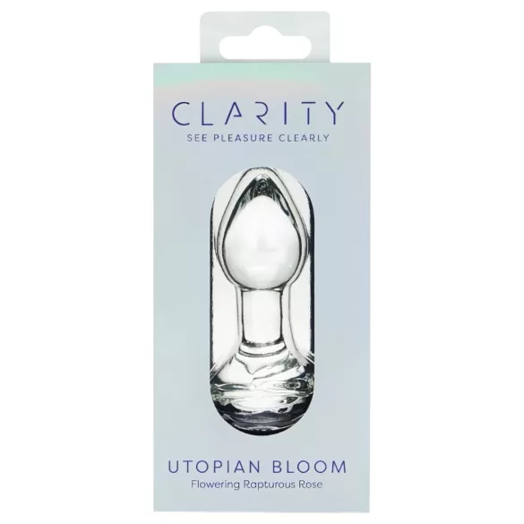Clarity Utopian Bloom - glas-analpløk (gennemsigtig)