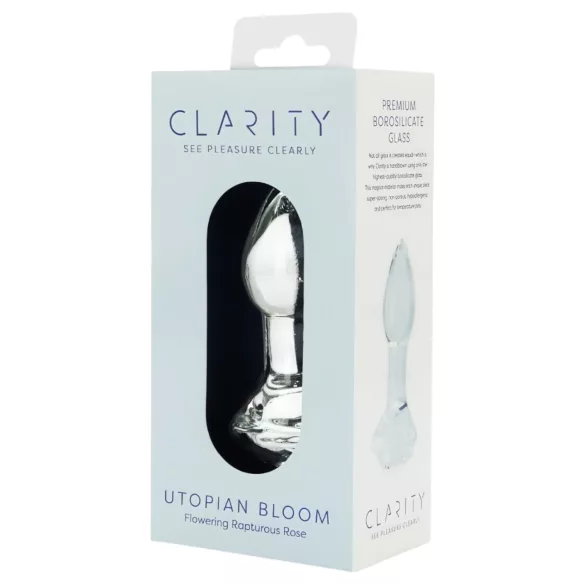 Clarity Utopian Bloom - glas-analpløk (gennemsigtig)