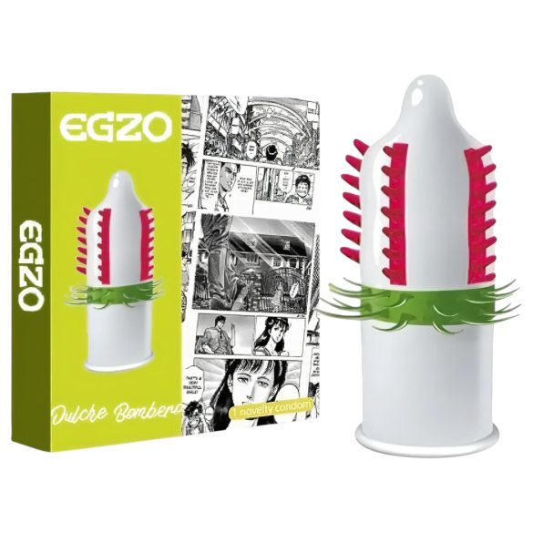 Egzo Dulche Bombero - stimulationskondom med pigge - 1 stk