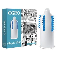 Egzo Tough Cat - nopret kondom med riller og dupper - 1 stk