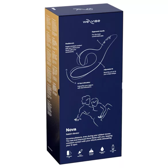 We-Vibe Nova 2 - App-styret fleksibel vibrator med klitorisarm (blå)