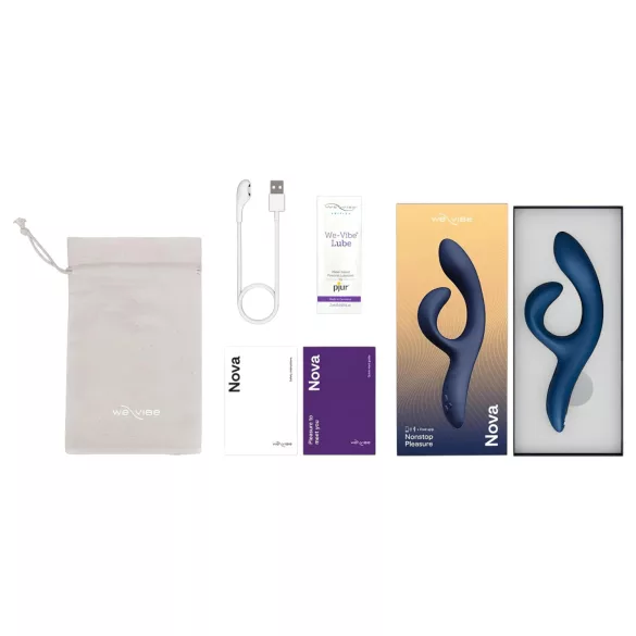 We-Vibe Nova 2 - App-styret fleksibel vibrator med klitorisarm (blå)