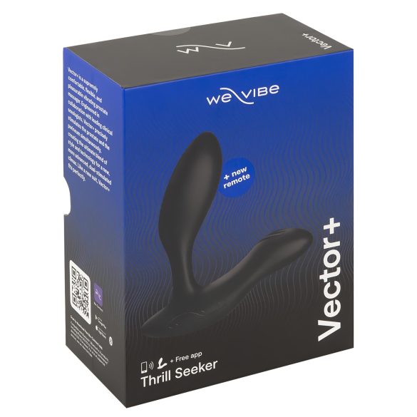 We-Vibe Vector+ - genopladelig anal vibrator med app - sort