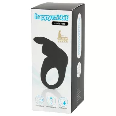 Happyrabbit - vibrerende penisring - genopladelig - sort