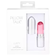   Pillow Talk Lusty - rystevibrator med tungespids - genopladelig - pink