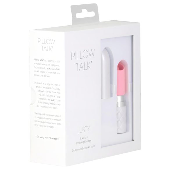 Pillow Talk Lusty - genopladelig tunge-vibrator (pink)