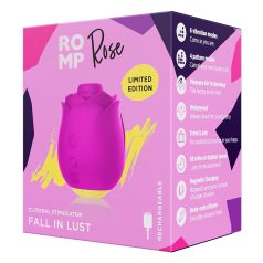ROMP Rose - lufttryksvibrator - klitoris stimulator - pink