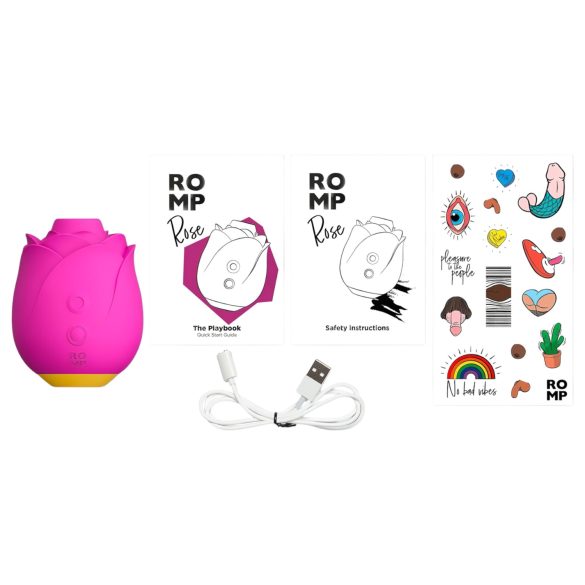 ROMP Rose - lufttryksvibrator - klitoris stimulator - pink