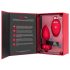 b-vibe heart - genopladelig fjernbetjent anal vibrator (rød)