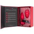 b-vibe heart - genopladelig fjernbetjent anal vibrator (rød)