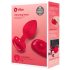 b-vibe heart - genopladelig fjernbetjent anal vibrator (rød)