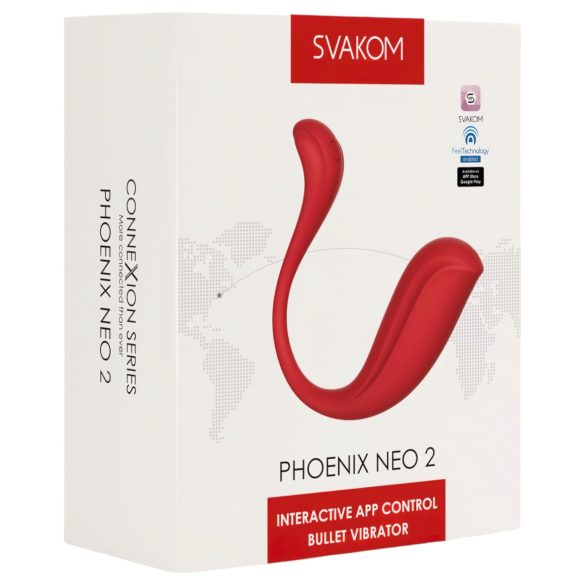 Svakom Phoenix Neo 2 - smart vibratoræg - rød