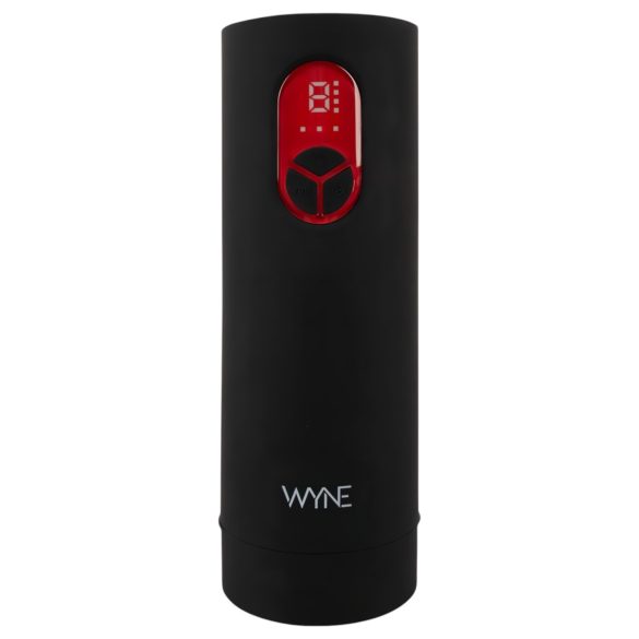 WYNE 07 - genopladelig vibrator- og sugemasturbator (sort)