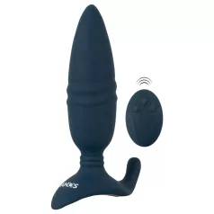 ANOS - analvibrator med fjernbetjening og stød - blå