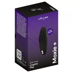   We-Vibe Moxie+ - bærbar klitorisvibrator med app- og fjernbetjening (sort)