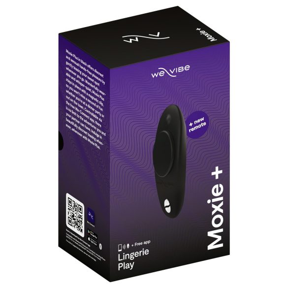 We-Vibe Moxie+ - klitorisvibrator - fjernbetjent, app-styret - sort