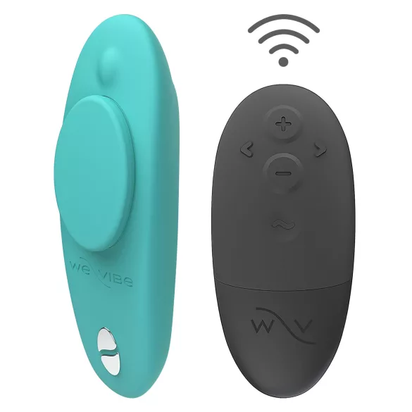 We-Vibe Moxie+ - bærbar klitorisvibrator med app- og fjernbetjening (turkis)