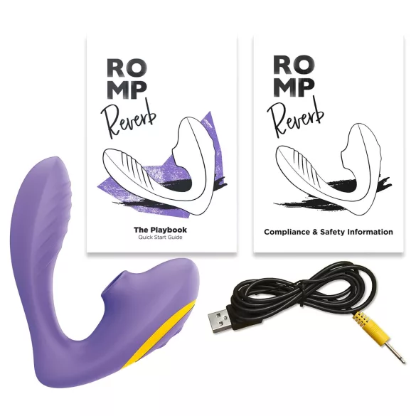 ROMP Reverb - luftbølge G-punkt vibrator 2i1 - lilla