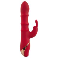 You2Toys - rabbit vibrator med bevægelig ring - rød