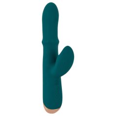 You2Toys - rabbit vibrator med penisring - turkis