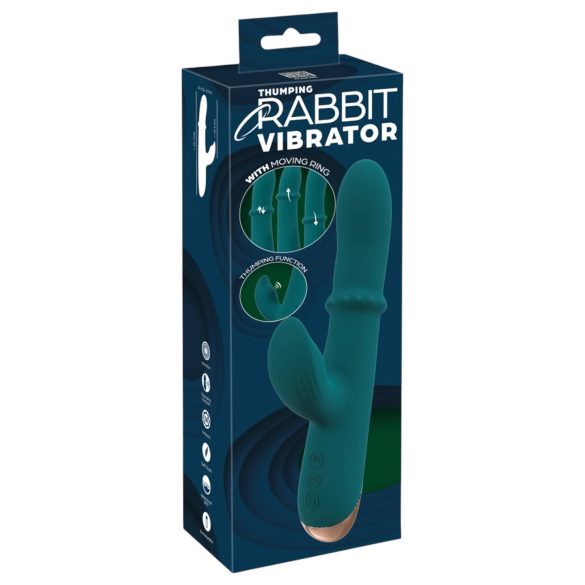 You2Toys Thumping Rabbit - ringvibrator (turkis)