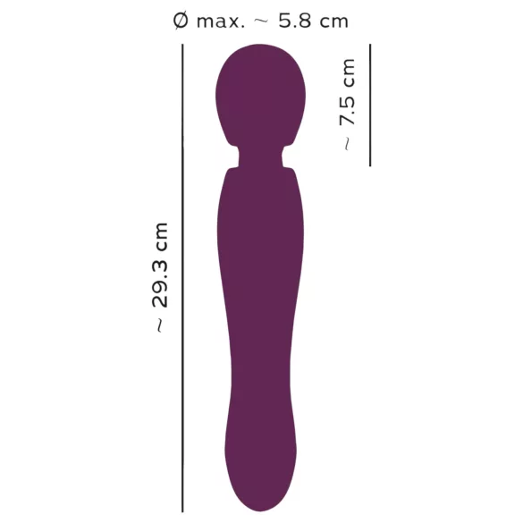 You2Toys Grande - wand vibrator med genopladeligt batteri - rød