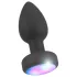 ANOS - lysende, vibrerende anal plug (sort)
