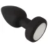 ANOS - lysende, vibrerende anal plug (sort)