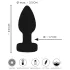 ANOS - lysende, vibrerende anal plug (sort)