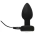 ANOS - lysende, vibrerende anal plug (sort)