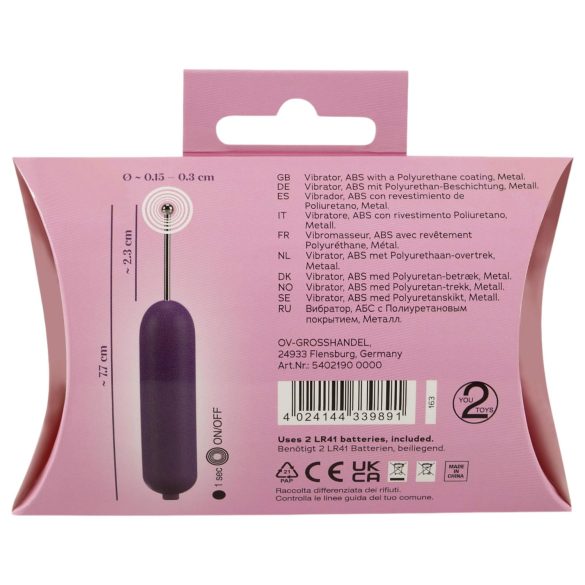 You2Toys - klitorisvibrator - præcis stimulation - lilla