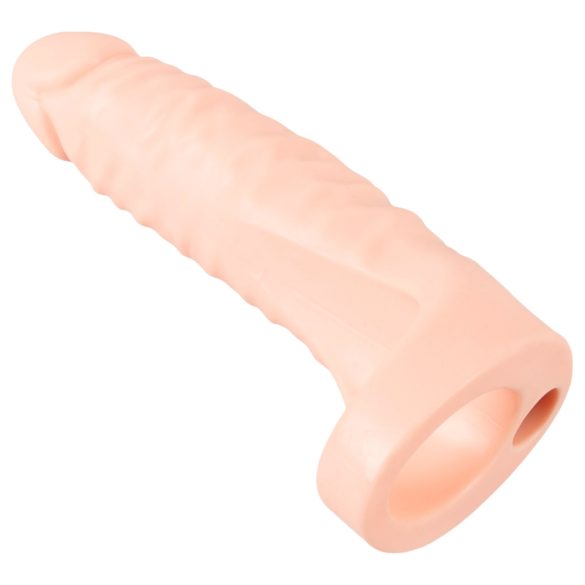 Realistixxx Double Fucker - påspændt analvibrator (naturfarvet)