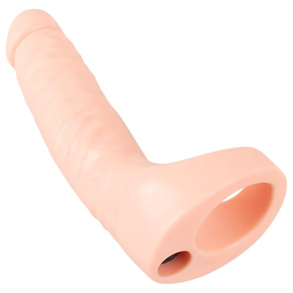 Realistixxx Double Fucker - påspændt analvibrator (naturfarvet)