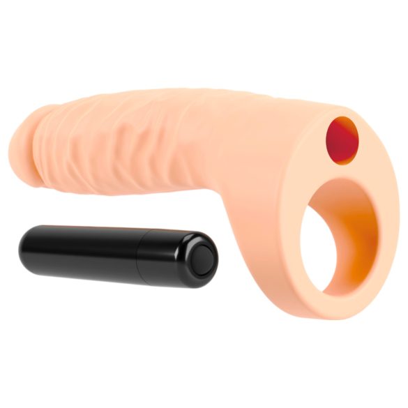 Realistixxx Double Fucker - påspændt analvibrator (naturfarvet)