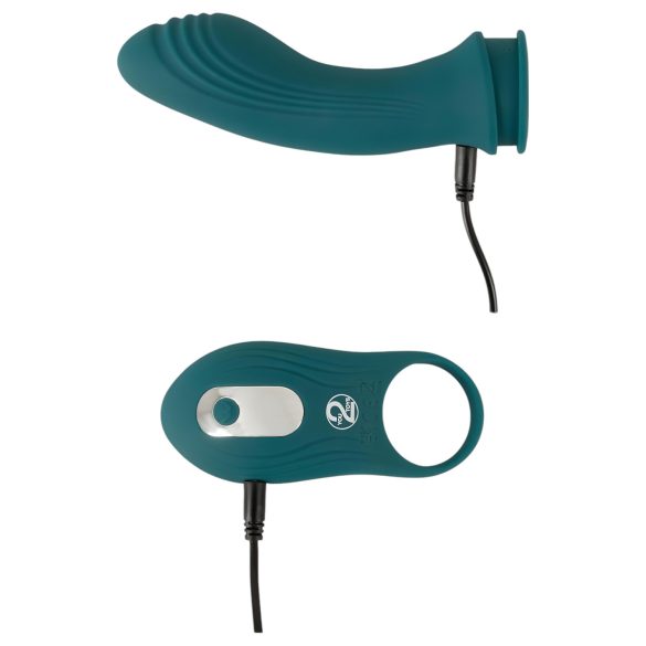 Couples Choice - multifunktionel vibrator til par - 3i1 - turkis