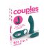 Couples Choice - multifunktionel vibrator til par - 3i1 - turkis