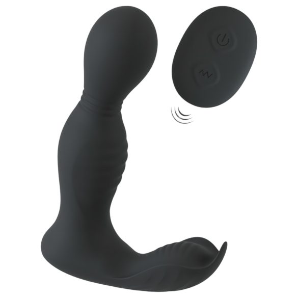 Rebel - 2i1 prostata vibrator med fjernbetjening - sort