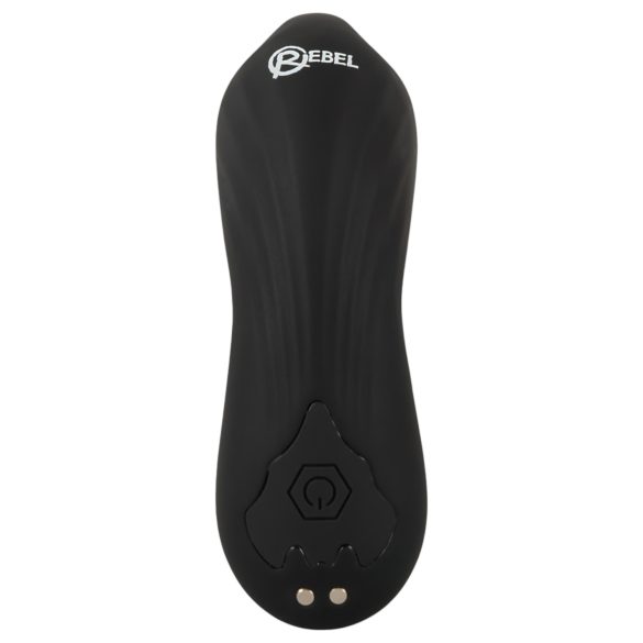 Rebel - 2i1 prostata vibrator med fjernbetjening - sort