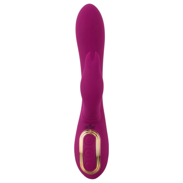 Javida - 3i1 perlevibrator med rotation - silikone - lilla