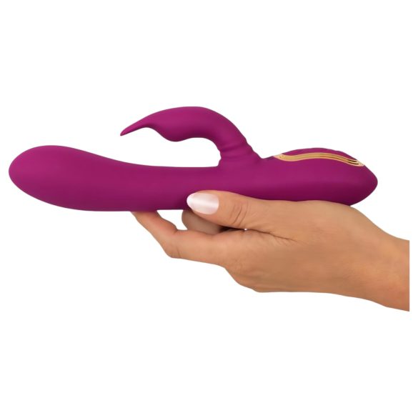 Javida - 3i1 perlevibrator med rotation - silikone - lilla