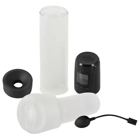 Mister Boner - genopladelig, automatisk penispumpe (sort-gennemsigtig)
