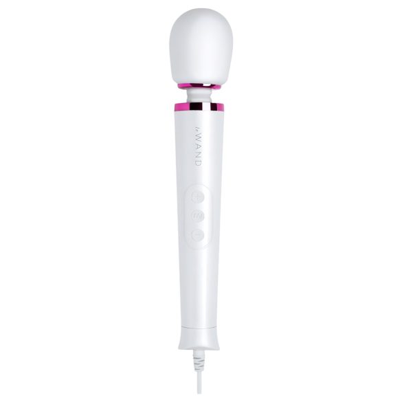 Le Wand Petite Plug-In - wand vibrator - opladelig - hvid