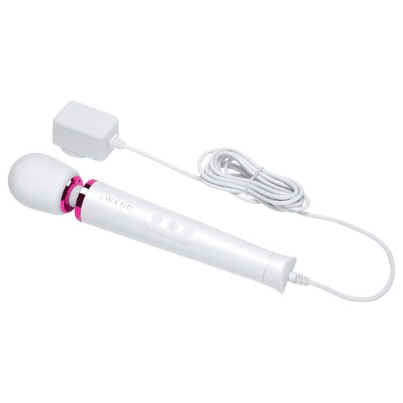 Le Wand Petite Plug-In - wand vibrator - opladelig - hvid
