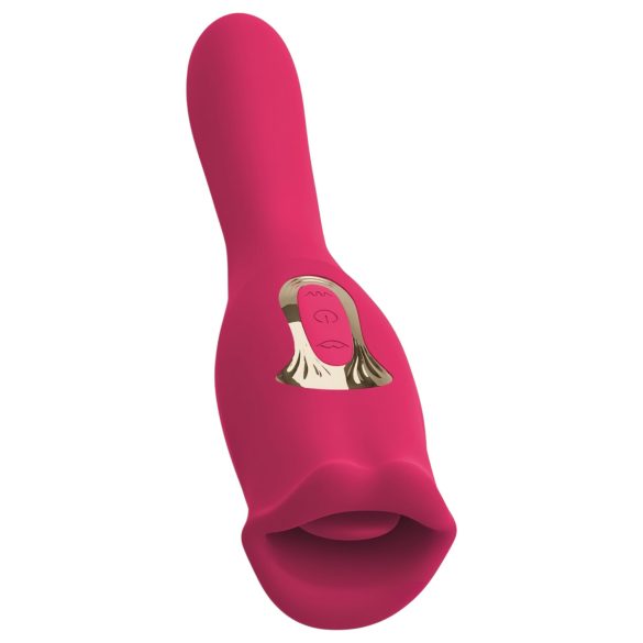 You2Toys - 2i1 vibrator med tunge - pink