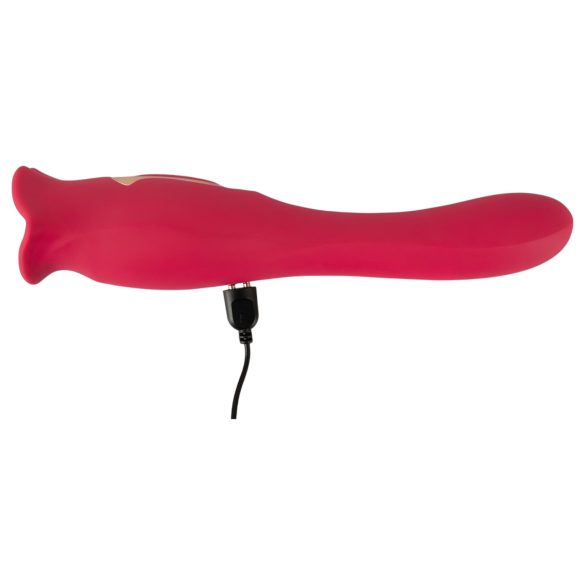 You2Toys - 2i1 vibrator med tunge - pink