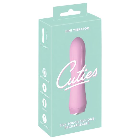 Cuties Mini 4 - genopladelig, vandtæt vibrator (pink)