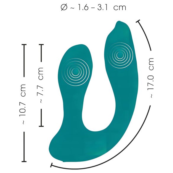 Couples Choice - parvibrator - hands-free - turkis