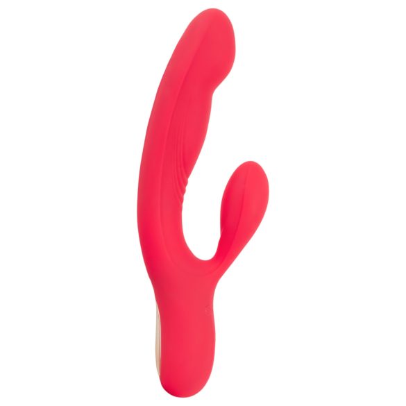 Smile Thumping Rabbit - rabbit vibrator med 3 motorer - genopladelig - rød