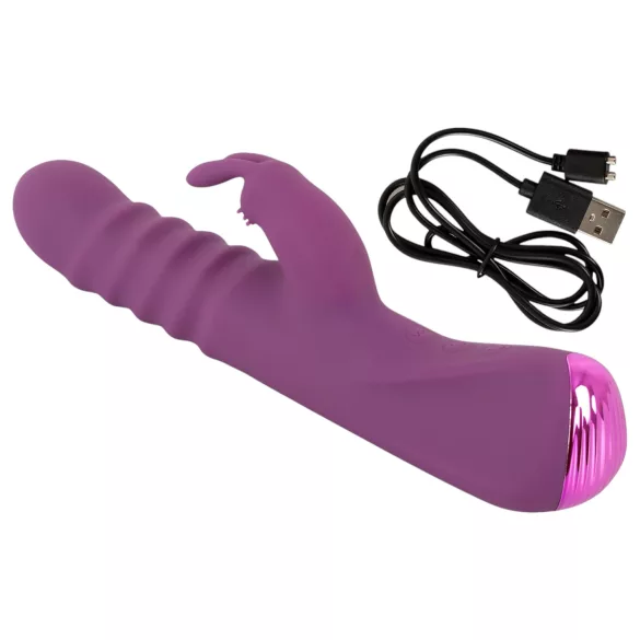 Javida - rabbit vibrator - stødende funktion - silikone lilla