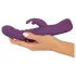 Javida - rabbit vibrator - stødende funktion - silikone lilla